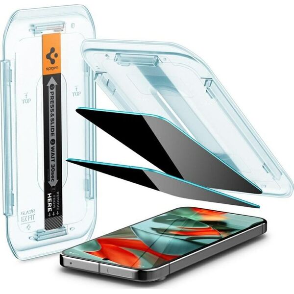 Spigen Glas.TR EZ FIT Privacy Glass for Google Pixel 9 Pro XL 2pcs