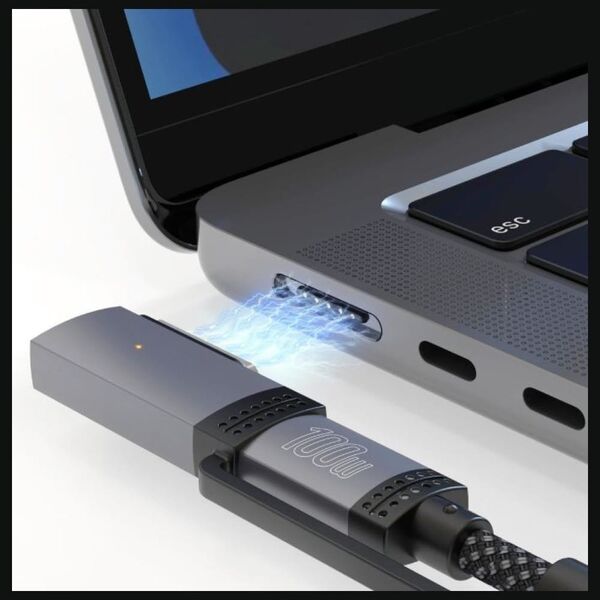 Kabel USB-C 4smarts Explorer ComboCord    100W 2m z adapterem MagSafe czarny