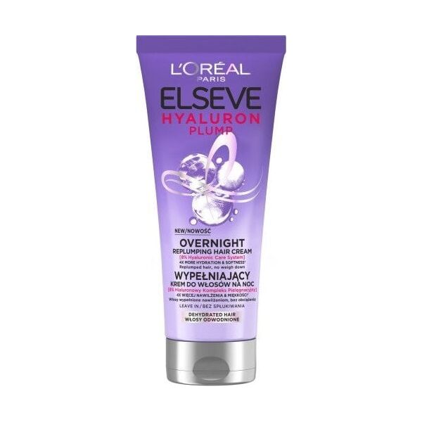 L'OREAL_Eleseve Hyaluron Plump wypełniający krem do włosów na noc bez spłukiwania 200ml