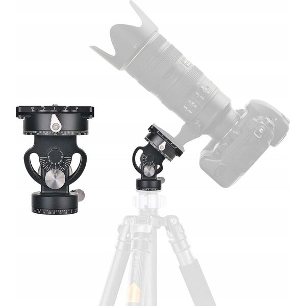 Profesjonalna Głowica Panoramiczna 10kg K&F VH-60L Aluminium 3x Podziałka / KF31.103
