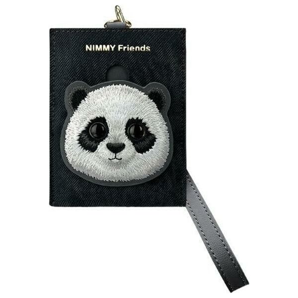Nimmy portfel na karty czarny/black Big Eyed Pet 2.0 Cat