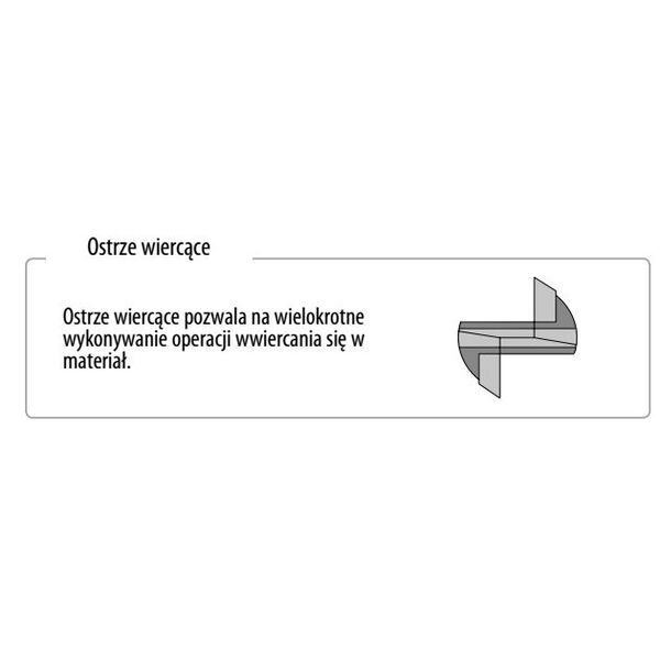 CMT Frez prosty z ostrzem wiercącym 8 x 90mm chwyt 8mm (174.082.11)