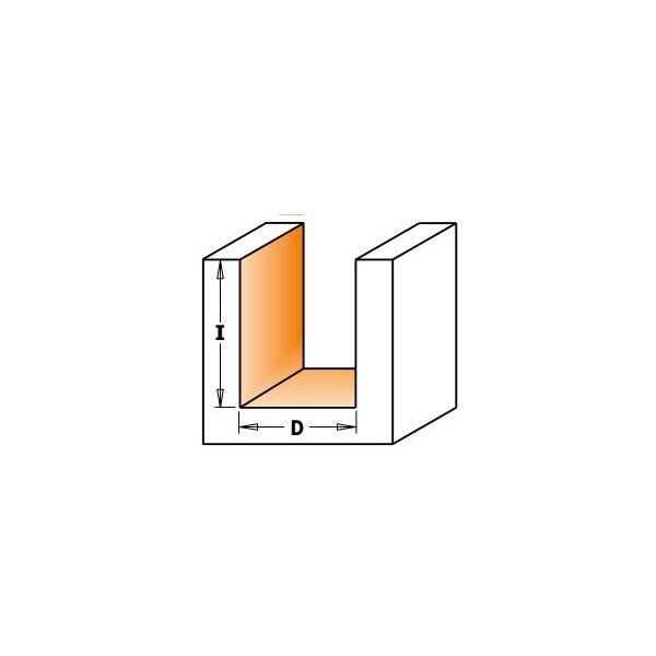 CMT Frez prosty HM krotki 24 x 50mm chwyt 8mm (911.240.11)