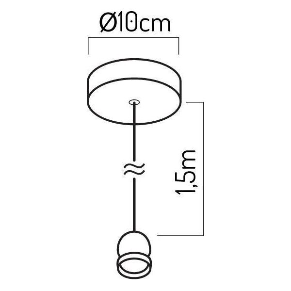 Lampa wisząca Ledin Marynistyczna lampa wisząca Lin249877 oprawka na żarówkę lina rope