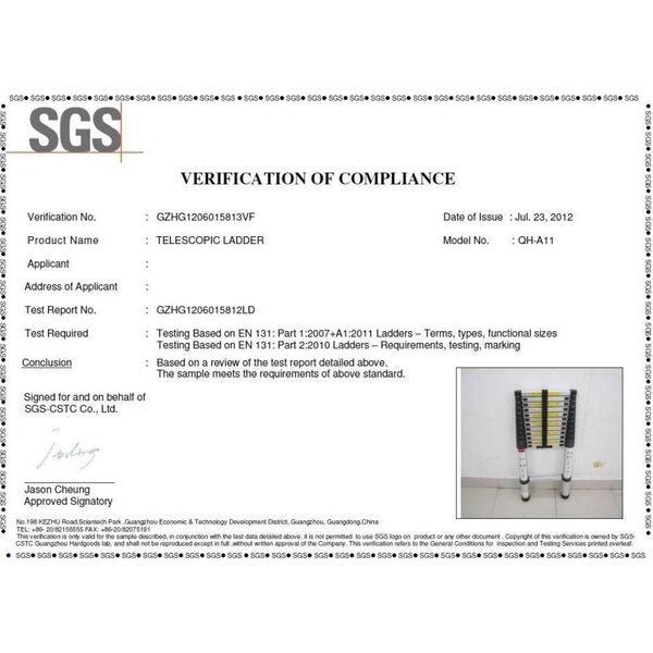 G21 G21 Drabina teleskopowa aluminiowa GA-TZ11-3,2 M