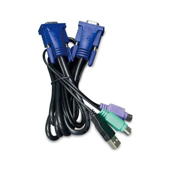 Planet Kable KVM, 1.8m, Czarny (KVM-KC1-1.8)