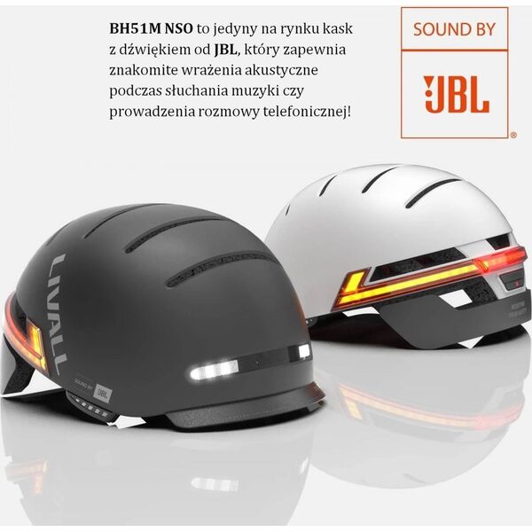 Livall Livall Kask Miejski Livall BH51M NSO Sound by JBL Bluetooth LED L