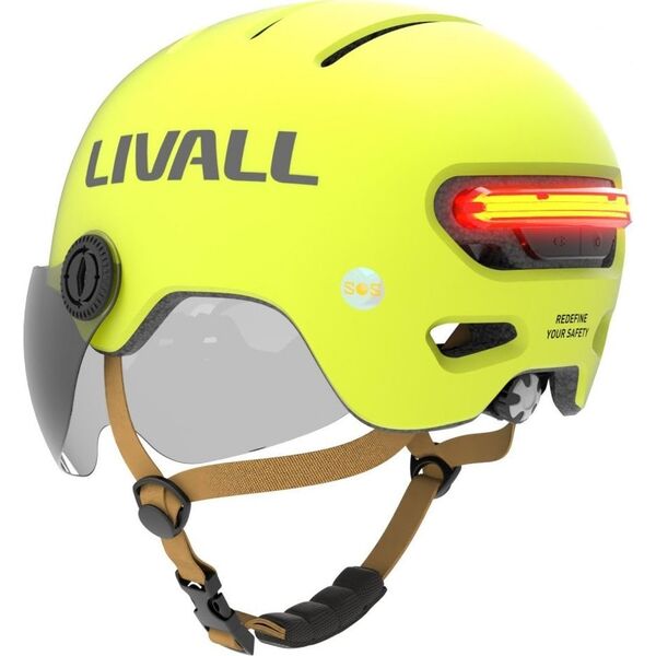 Livall Livall Kask Miejski Livall L23 z Szybką Czujnikiem Upadku SOS i LED