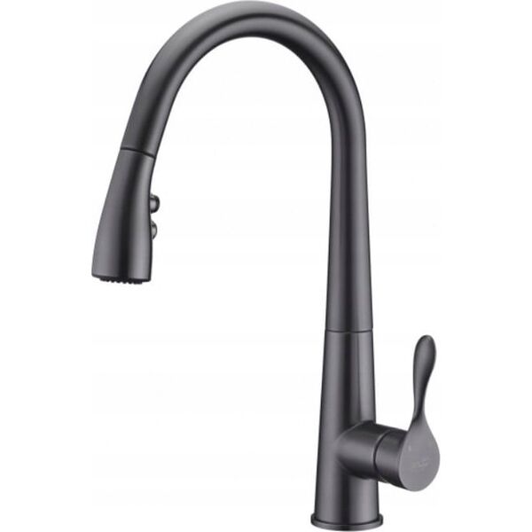 Bateria kuchenna Blue Water Kitchen faucet with pull-out hose Blue Water Stabili, graphite color