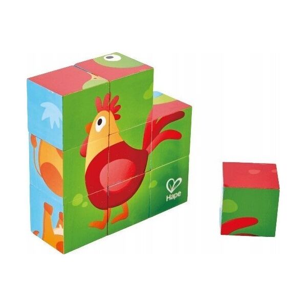 Hape HAPE Farm Animal Block Puzzle, E1618A