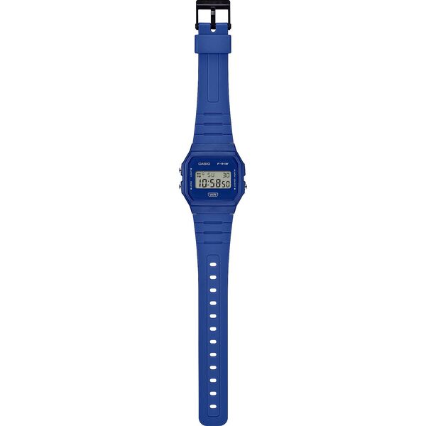 Casio Vintage Zegarek dla dzieci Casio F-91WB-2A1EF niebieski