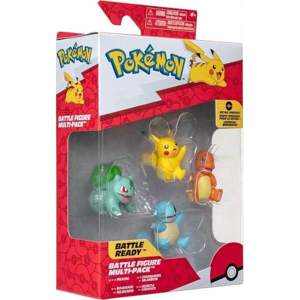 Figurka Pokemon Pokémon - Battle Figure - 4 pk (PKW2977) /Figures /Multi