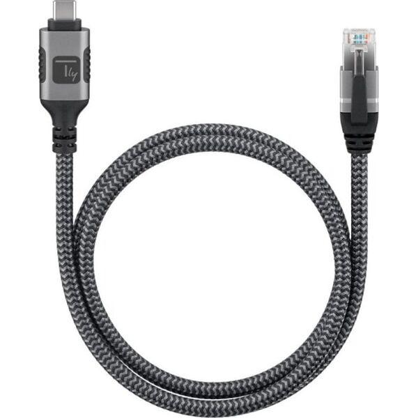 Techly Kabel sieciowy USB-C na Gigabit Ethernet RJ45 3m