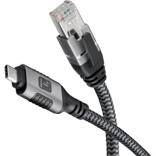 Techly Kabel sieciowy USB-C na Gigabit Ethernet RJ45 3m
