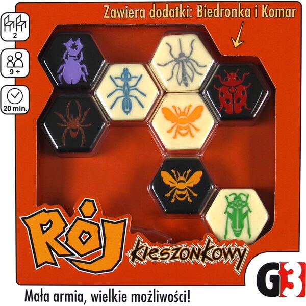 Rebel Gra logiczna Rój kieszonkowy z dodatkami Komar i Biedronka