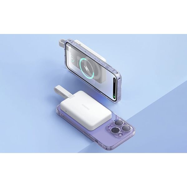 Powerbank Romoss WMS10 10000mAh 20W, biały  Ładowanie magnetyczne i szybkie ładowanie
