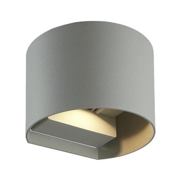 Sieninis lauko sviestuvas CILINDER, LED 2x3W, 4000K, IP54, reguliuojamo svietimo kampo, pilkas, LED line LITE