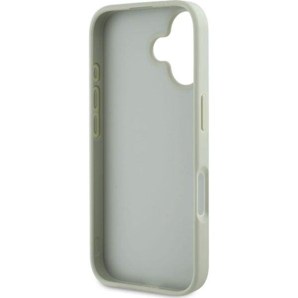 Guess Grained Big 4G Logo Small Classic Logo case for iPhone 16 green
