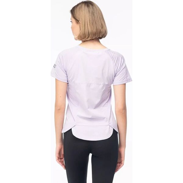 Damska koszulka z krótkim rękawem Iq cross the line HERIA WMNS pastel lilac rozmiar XS