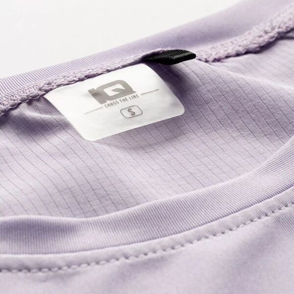 Damska koszulka z krótkim rękawem Iq cross the line HERIA WMNS pastel lilac rozmiar XS