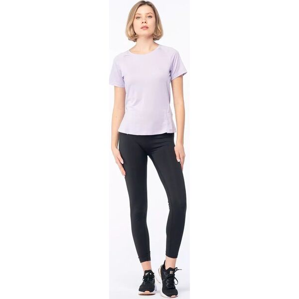 Damska koszulka z krótkim rękawem Iq cross the line HERIA WMNS pastel lilac rozmiar XS