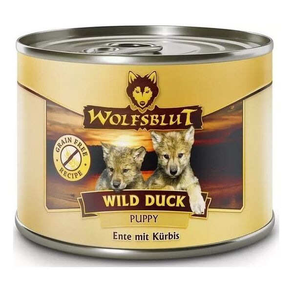 Wolfsblut Dog Wild Duck Puppy - kaczka i bataty puszka 200g