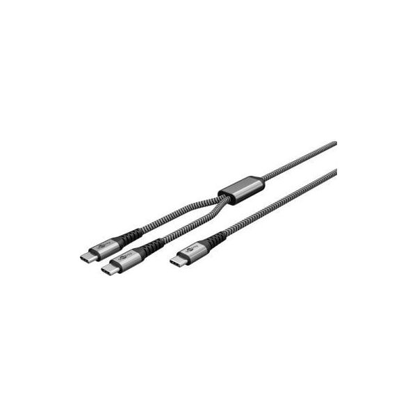 Kabel tekstylny USB-C™, 60 W, Power Delivery, m,