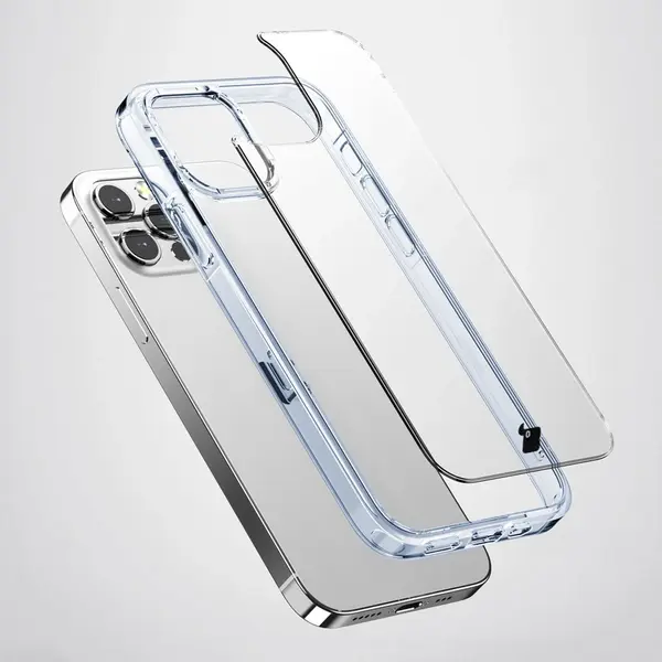 Bizon Case Halo for Apple iPhone 14 Pro transparent-blue