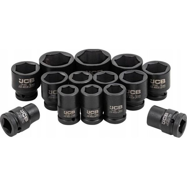 Σετ καρυδάκια κρούσης 3/4" 14 τεμ. (εξάγωνα) (17-50mm)