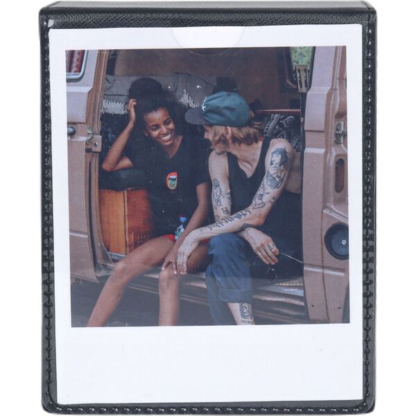 Θήκη Κουτί Box Για 100 Φωτογραφίες Για Fuji Instax Wide 400 Sq Polaroid 600 Now / Μαύρο / Παράθυρο
