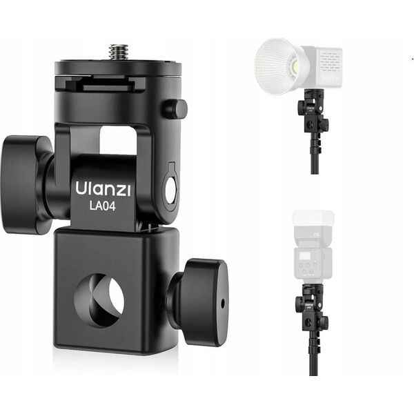 Adapter Uchwyt do Statyw Studyjny 12mm 16mm na Aparat Kamera Lampa 1/4" ISO / LA04