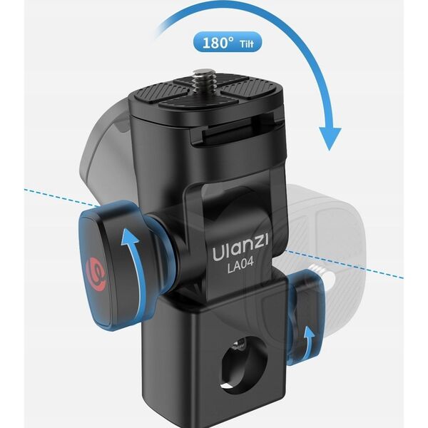 Adapter Uchwyt do Statyw Studyjny 12mm 16mm na Aparat Kamera Lampa 1/4" ISO / LA04