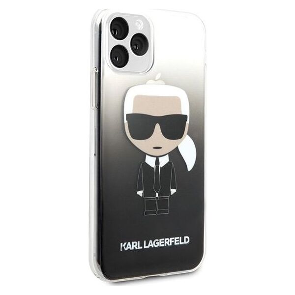 Karl Lagerfeld Karl Lagerfeld iPhone 11 Pro KLHCN58TRDFKBK czarny hard case Gradient Iconic Karl
