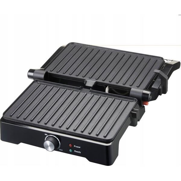 Ηλεκτρική σχάρα LTC τοστιέρα 1500W άνοιγμα 180* INOX