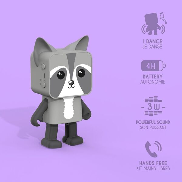 MOB DESIGN speaker Dancing Animal Raccoon, DA-22-02