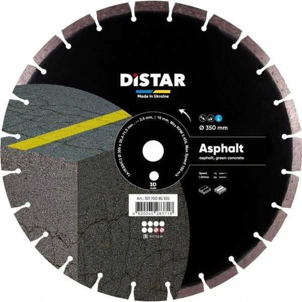 DISTAR DIAMOND BLADE ASPHALT 350 x 3.5/2.5 x 25.4mm