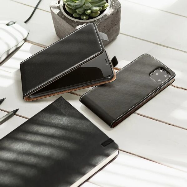 Κατακόρυφη θήκη SLIM FLEXI FRESH για το XIAOMI Redmi Note 14 5G μαύρη