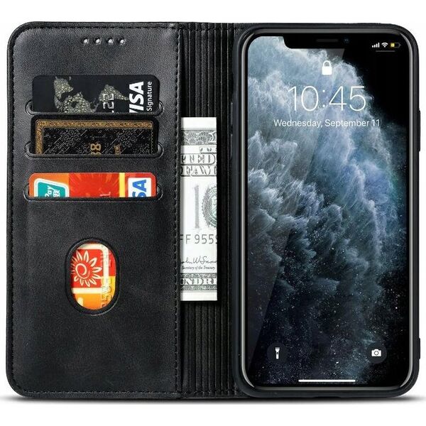 Θήκη Marv Πορτοφόλι Moto G15 μαύρο/black