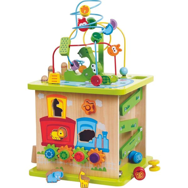 Hape HAPE πολύχρωμος κύβος παιχνιδιού Forest Animal, E8341