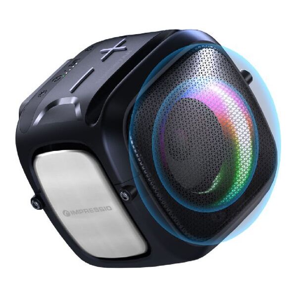C-TECH αναπαραγωγή Impressio Qubis Mini, Party, 5W, μαύρο