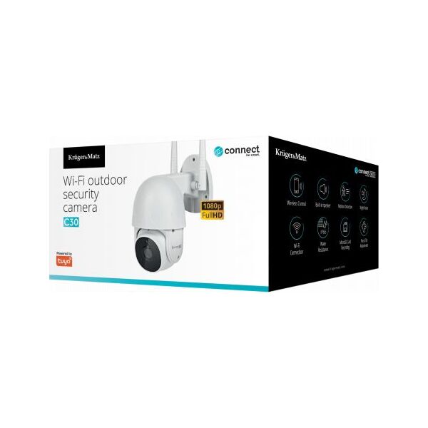 Kamera IP Kruger&Matz Kamera Wi-Fi zewnętrzna Kruger&Matz Connect C30 Tuya