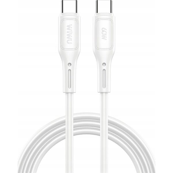 WiWU - Καλώδιο USB σειράς Starlink Wi-C043E USB C σε USB C 30W - λευκό