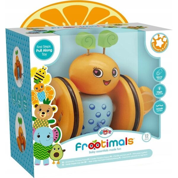 FROOTIMALS pull along toy - Orangiefly, FT00027