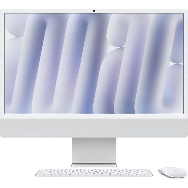 iMac 24" 4.5K Retina Nano-texture Glass, Apple M4 10C CPU, 10C GPU/16GB/256GB SSD/Ασημί/SWE
