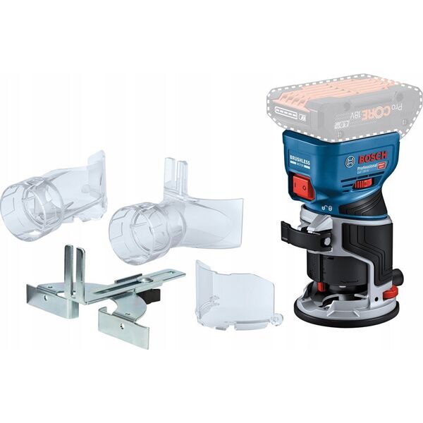 Φαλτσοπρίονο Bosch Akku-Kantenfräse GKF 18V-8 Professional solo 18Volt μπλε/μαύρο χωρίς (06016C2000) - SOLO