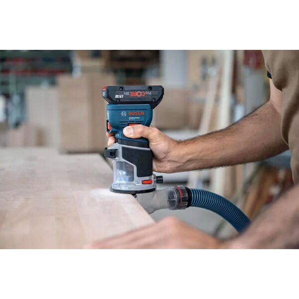 Φαλτσοπρίονο Bosch Akku-Kantenfräse GKF 18V-8 Professional solo 18Volt μπλε/μαύρο χωρίς (06016C2000) - SOLO