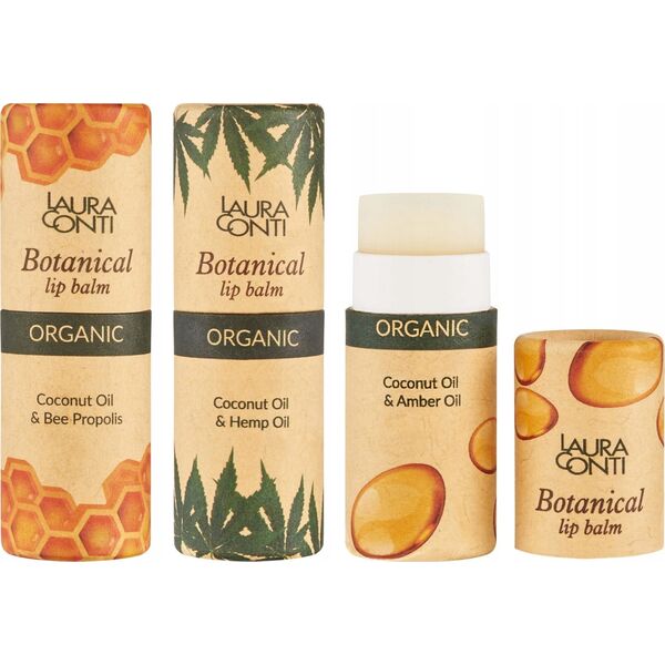 EcoSoft, Βάλσαμο για τα χείλη, Botanical Organic, ZERO WASTE, Κάνναβη, 7,2 ml