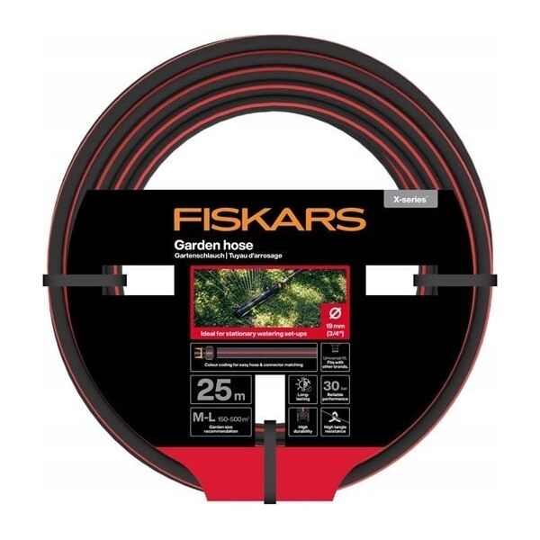 Λάστιχο ποτίσματος FISKARS X-series, 3/4", 19 mm, 25 m