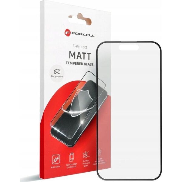 Tempered Glass FORCELL Matt Glass - για Iphone 13 / SE 4 2025 μαύρο