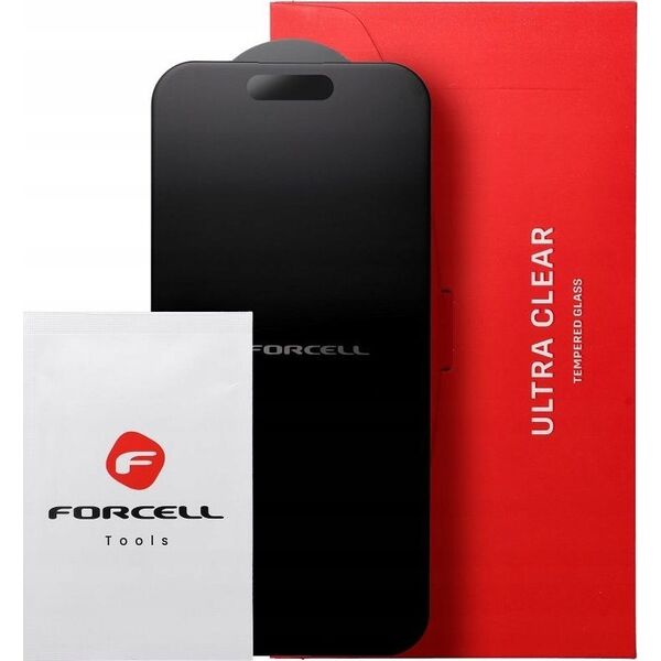 Tempered Glass FORCELL Matt Glass - για Iphone 13 / SE 4 2025 μαύρο